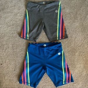 2 pairs of Yoshion biker yoga shorts